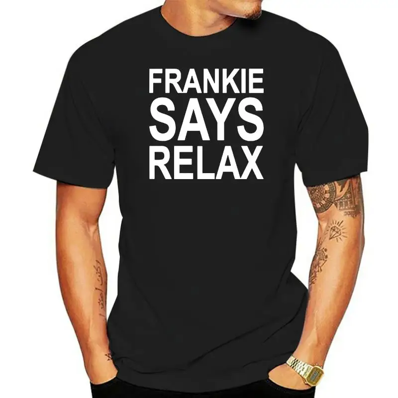 Frankie Says Relax 80s Kostum Hoch Gewicht T Shirt Weich Vinyl