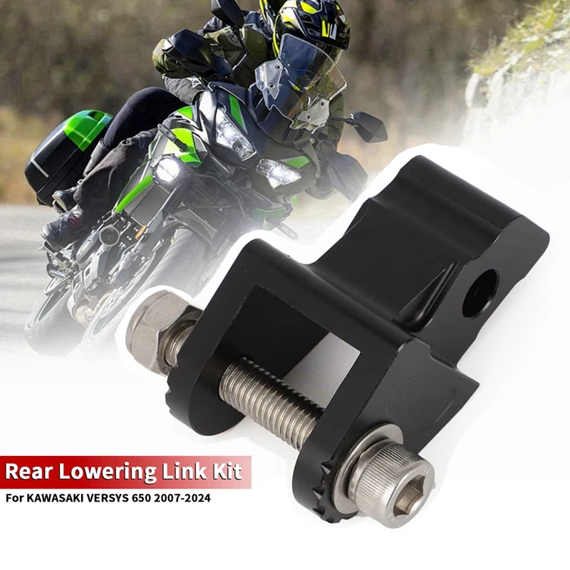 Motorcycle Rear Lower Suspension Lowering Link Drop Kit For KAWASAKI VERSYS 650 2007-2024 2023 2022 2021 2020 2019 2018 2017