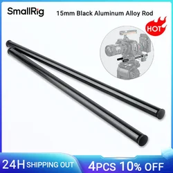 SmallRig 2pcs 15mm Black Aluminum Alloy Rod (M12-40cm) 16 inch Rod For Stabilizing Support Rig /Tripod Accessories -1054