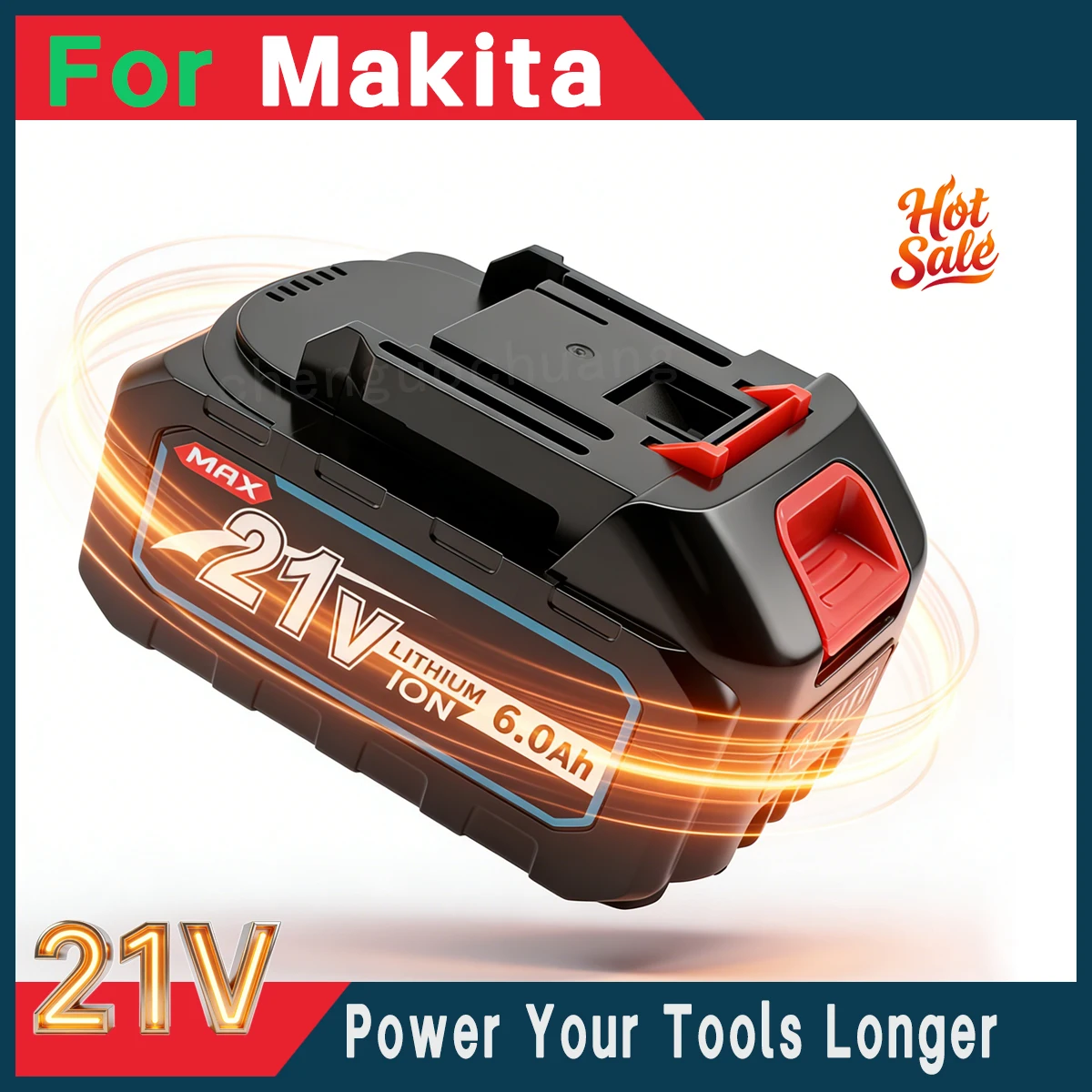 

21V 6.0Ah Battery for Makita 18V LXT, Replacement Li-ion Power Tool Battery for BL1830 BL1840 BL1850 BL1860 Long Runtime