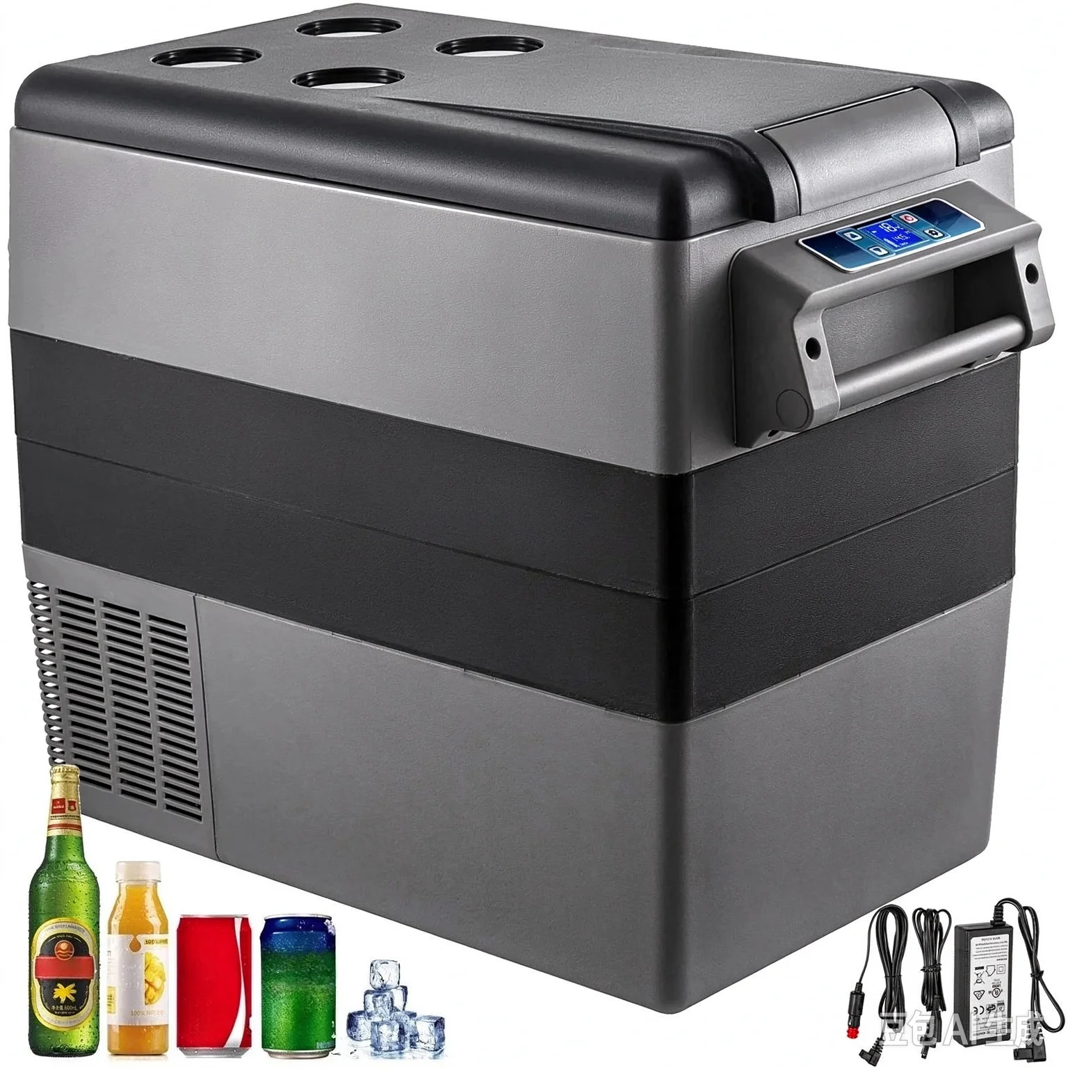 20L 22L 35L 45L 55L Car Refrigerator Mini Fridge Freezer Portable Compressor Cooler 12/24V DC 110-240V Ice Box