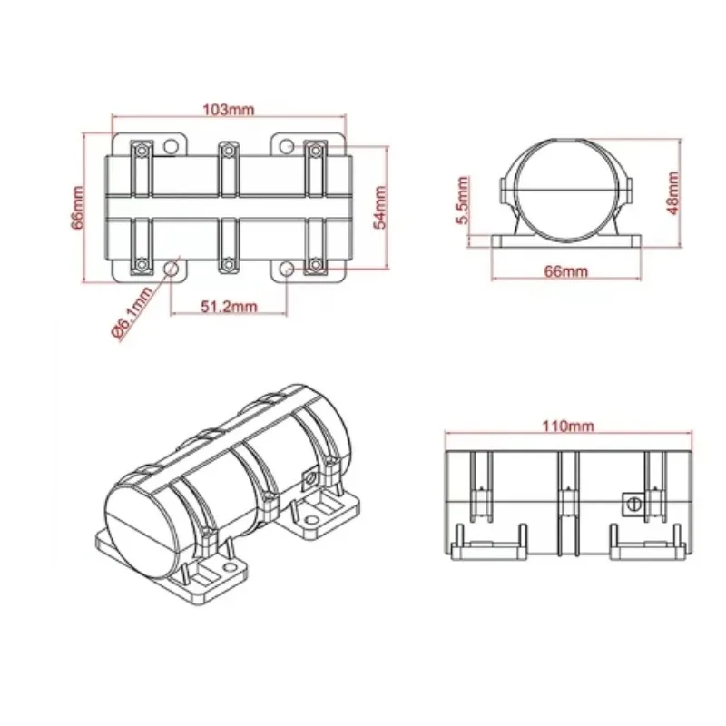 DC Motor 12V/24V 3800RPM Double Vibrating Motor with Regulator for Warning Systems Massage Bed Chair