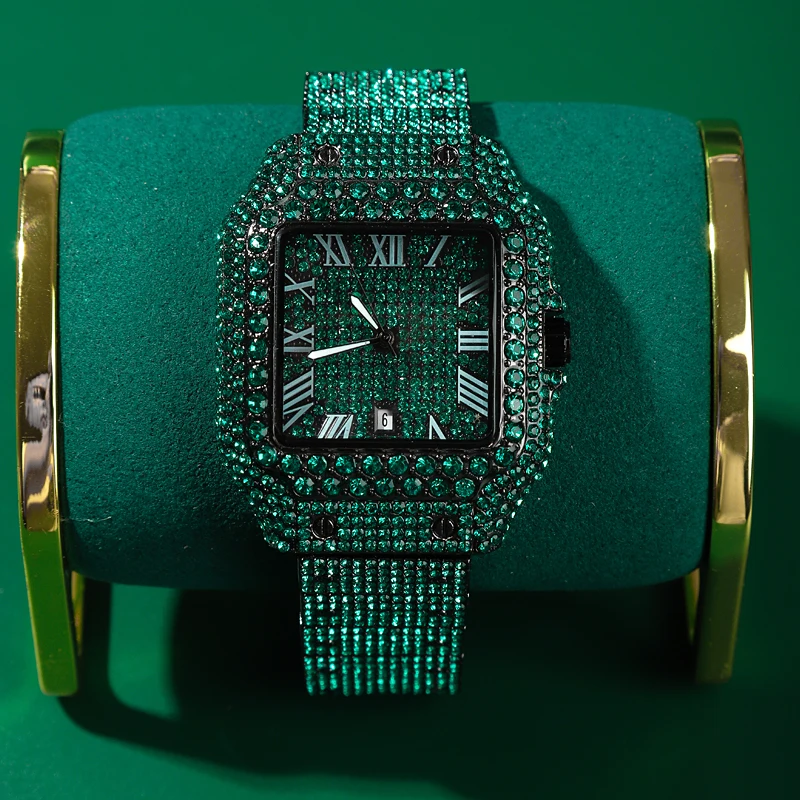 Men's Retro Diamond Watch | Multi functional | Stainless Steel Diamond Strap