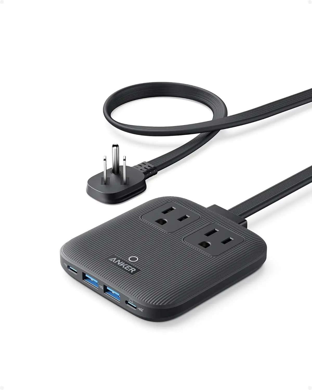 

Дорожный сетевой адаптер Anker Nano 67W Max 6-в-1 с зарядкой USB-C, 2 портами AC, 2 портами USB-A и 2 портами USB-C, тонкий плоский шнур 1,5 м, несъемный плоский штекер