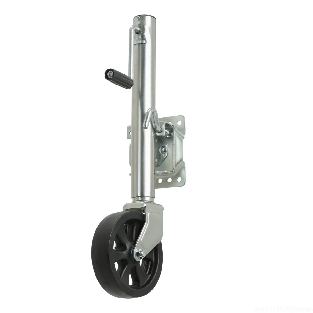

Double wheel 8-inch guide American hand cranked jack trailer guide jack RV guide wheel support 1500 pounds