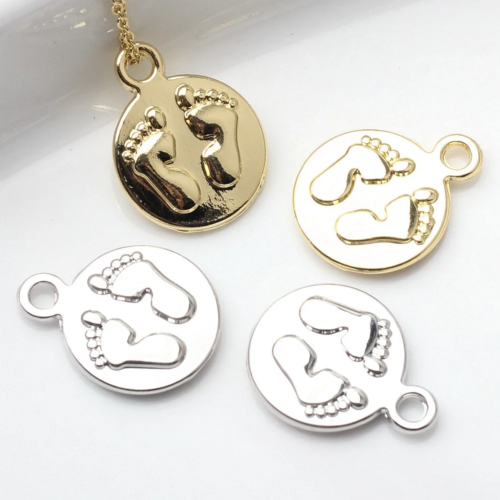 10 шт., подвеска-сердце в форме монеты