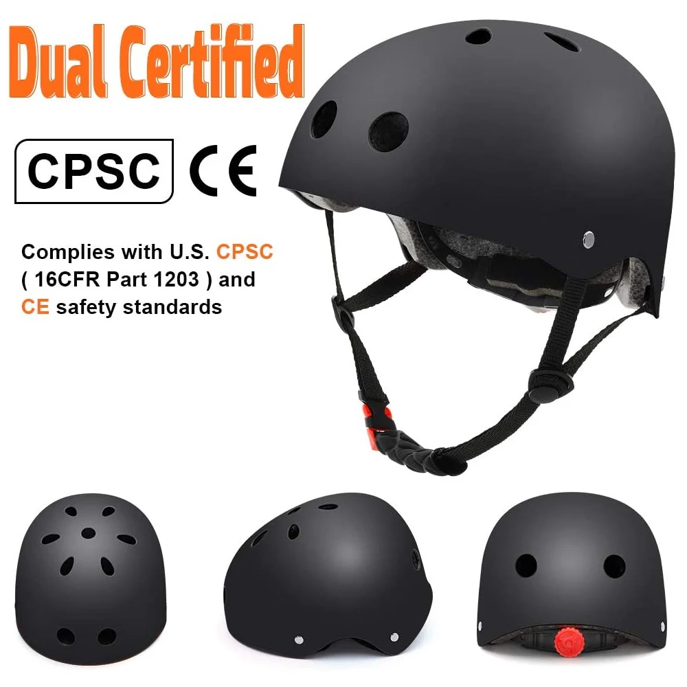 1Pcs Adjustable Helmet Head Protector Hat for Bicycle Cycling Rock Climbing Skateboarding Roller Skating for Youth Boys Girls