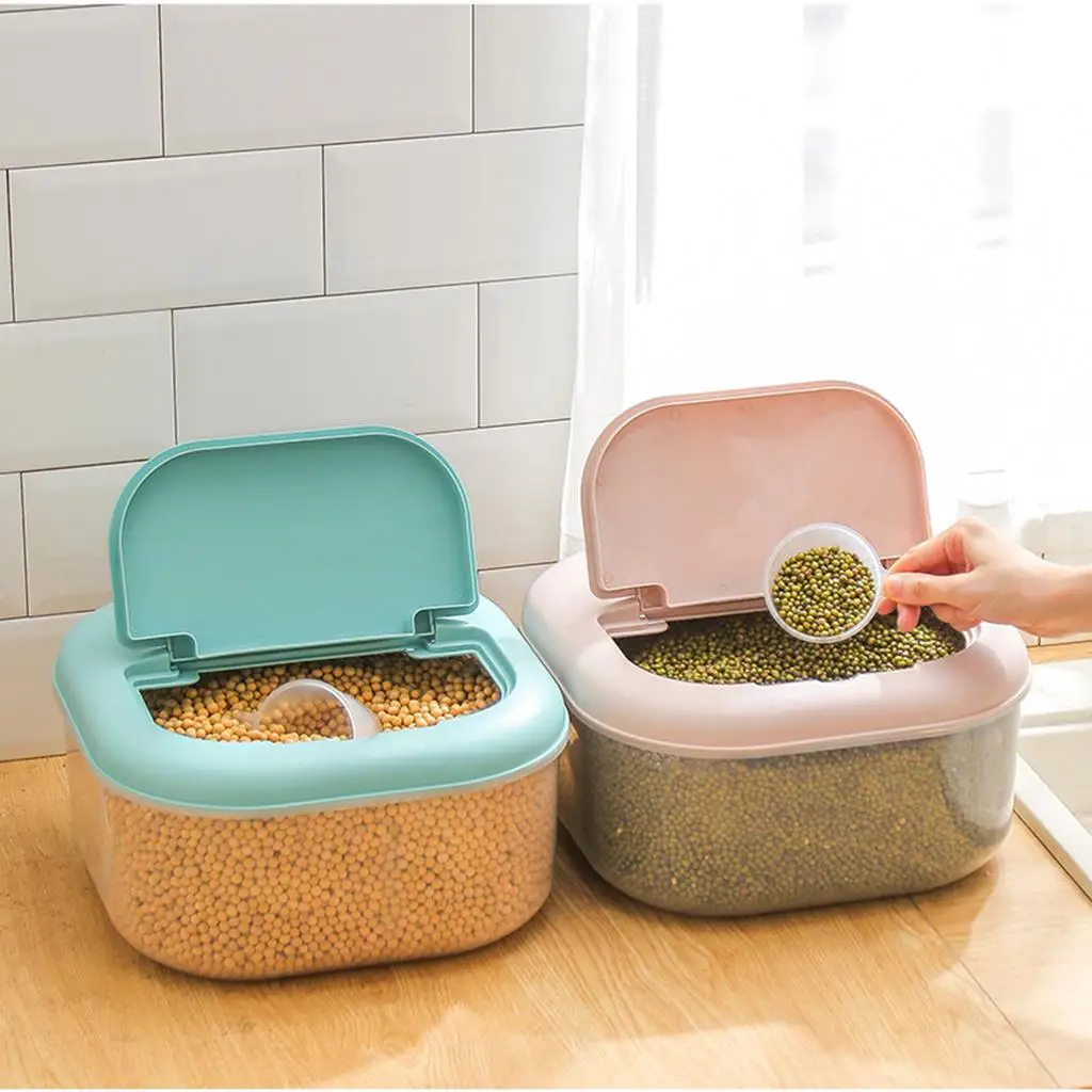 6KG Large Rice Storage Container Cereal Dispenser Dry Fruits