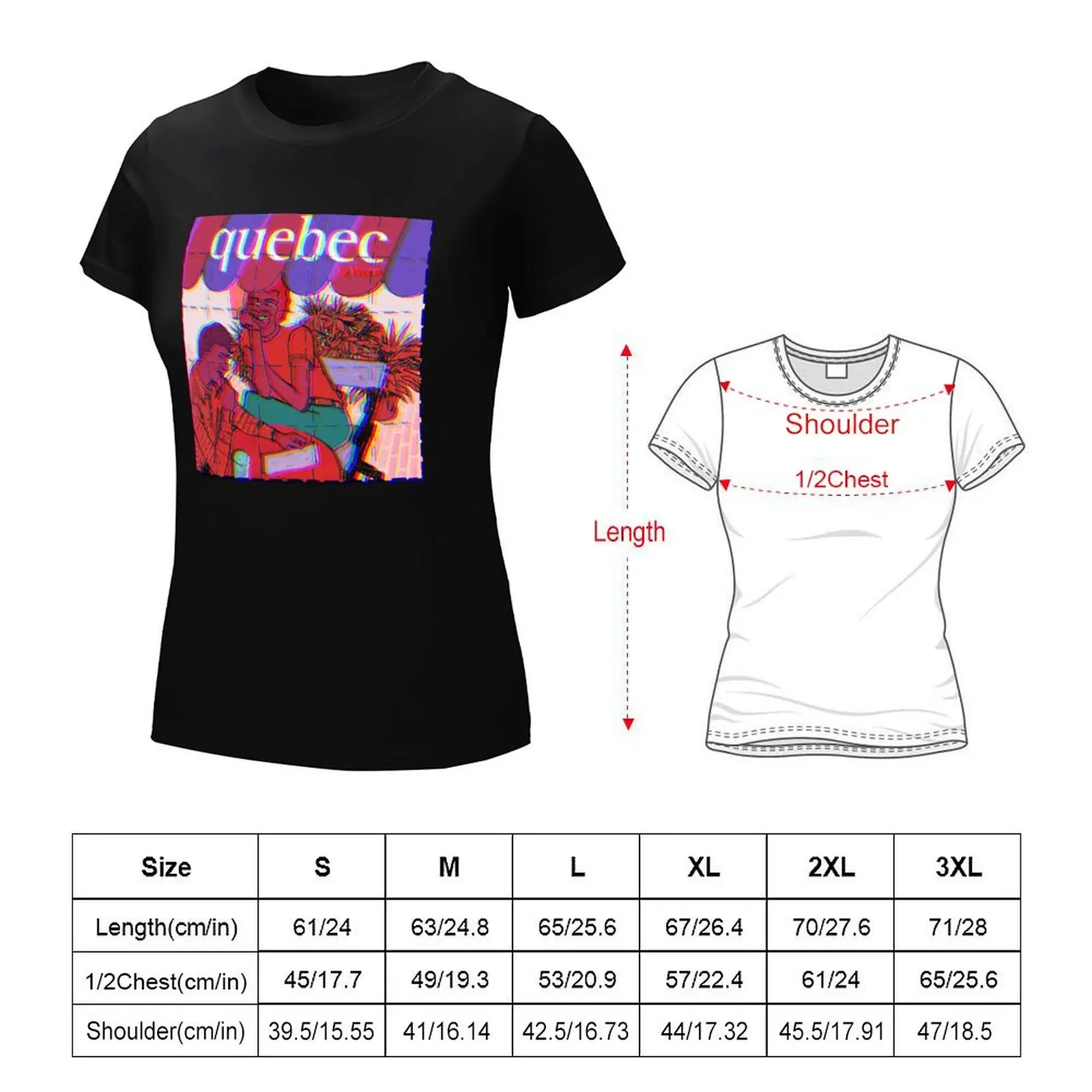 Ween Quebec T-Shirt lady clothes vintage clothes cute tops t-shirts for Women graphic tees funny