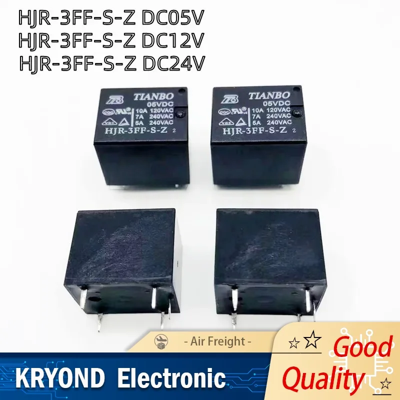 مرحل الطاقة لـ TIANBO HJR-3FF-S-Z-12VDC 10 A 5 Pin 12 VDC أصلي جديد
