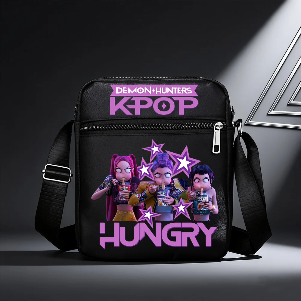 

Movie KPop K-Pop: Охотники на демонов HUNTR/X Rumi Mira Zoey Jinu Celine Сумка на плечо из ткани Оксфорд с несколькими отделениями, маленькая сумка