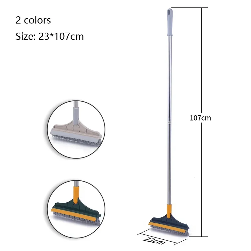 Crevice floor brush Bathroom floor brush Floor washing Tile long-handle wall washing Hard-bristled toilet cleaning brush