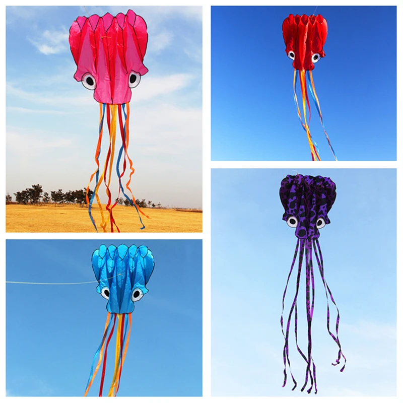 

free shipping new octopus kites flying toys for children kites inflatable kite jouer recreational Fishing lines stingray kite