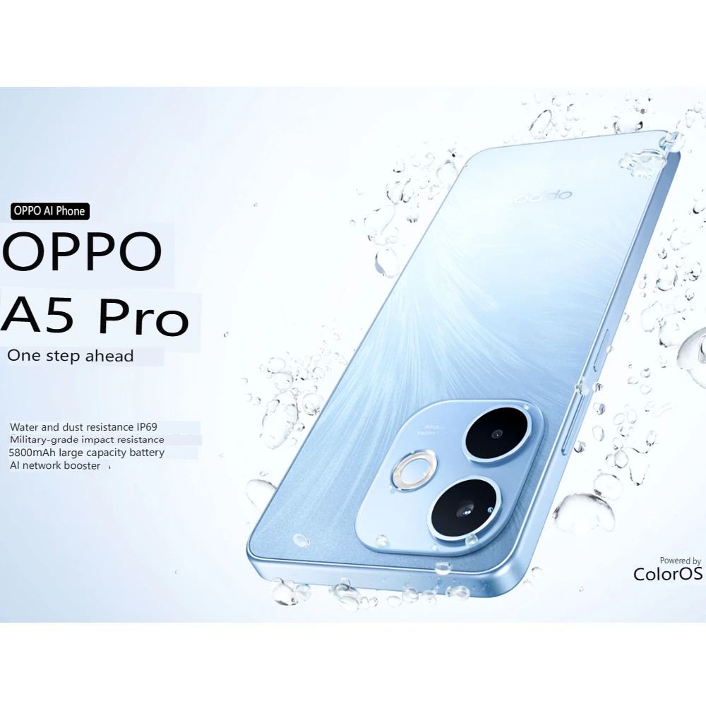 OPPO A5 Pro super anti-fall and long battery life smartphone triple waterproof certification 2412×1080FHD+/8GB+256GB/6000mAh