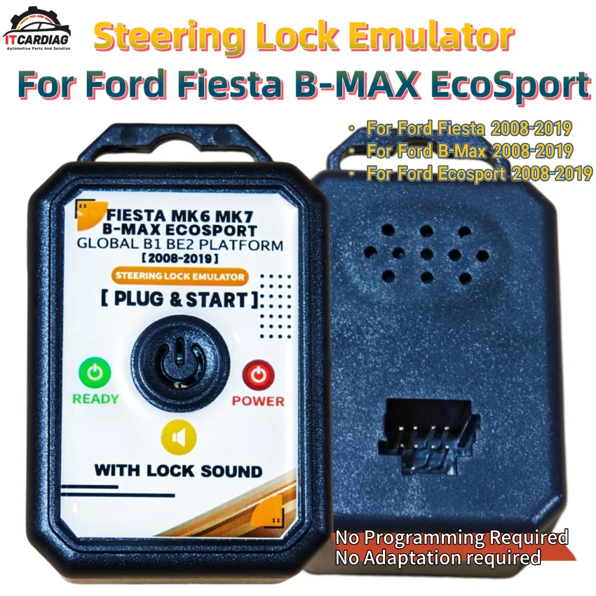 Emulador de Bloqueo de Dirección para Ford Fiesta B-MAX EcoSport 2008-2019 Plataforma Global B1 BE2, Conexión Directa, Sin Necesidad de Programación