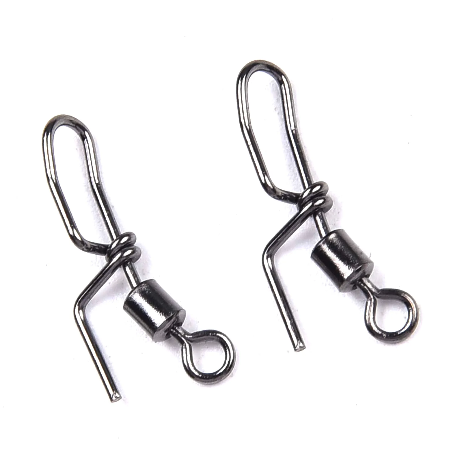 Plata acero inoxidable 18mm 20 piezas 20 piezas cascada giratoria para aparejos de pesca en el mar Clip de pesca en el mar gran oferta para aparejos de pesca en el mar