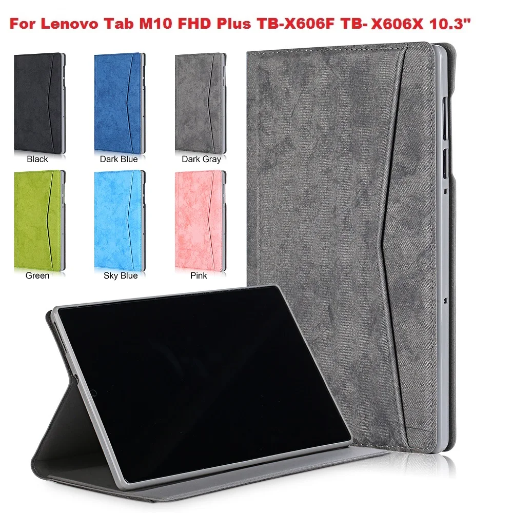 Case For lenovo tab M10 FHD Plus X606F Slim PU Leather Tablet cover For Lenovo Tab M10 FHD Plus X606 2020 10.3 case