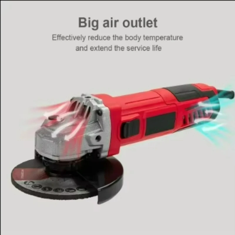

【2026】Professional Electric Power Tools Portable 115mm 125mm 850W 900W M14 Corded Angle Grinder Machine for Metal Cutting and Gr