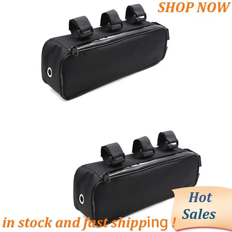 

ABVB-2X Bicycle Bag Battery Controller Hanging Fixed Tube Frame Bike Bag Li- Storage Waterproof 32X9X10.5Cm Cycling
