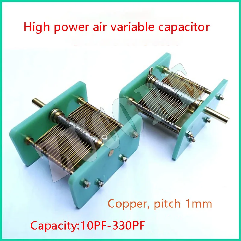 

High-Power Air Variable Capacitor Semi-Handmade Air-Adjusted Capacitor Capacity 10PF-330PF