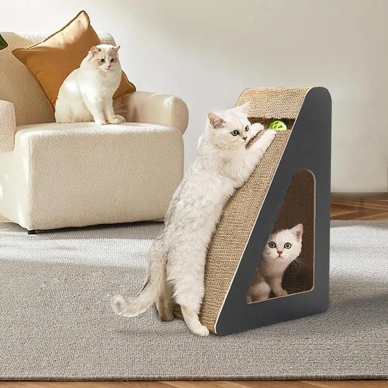 Cat Scratching Cardboard Pet Cat Scratcher Board Wear-resistant Cat Scratch Pad Claw Grinding Posts Interactive Vertical Cat