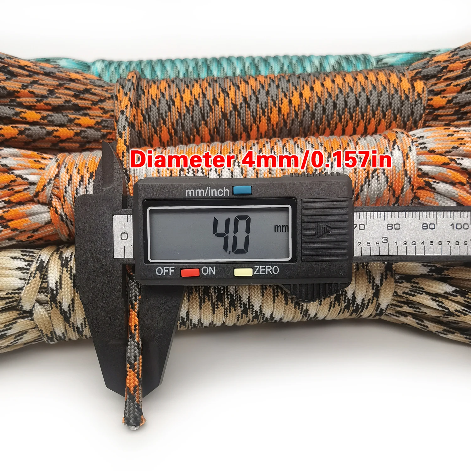 Dia.4Mm 7-Core Paracord، 5M/10M/31M، خيمة خارجية حبل ربط الملابس تجفيف حبل سوار منسوج ذاتي الصنع #3