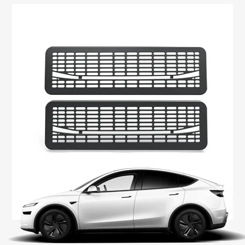 2Pcs Under Seat Air Vent Cover for Tesla Model Y 2025 2026 Juniper Rear AC Outlet Protector with ABS Plastic Anti-Dust Debris