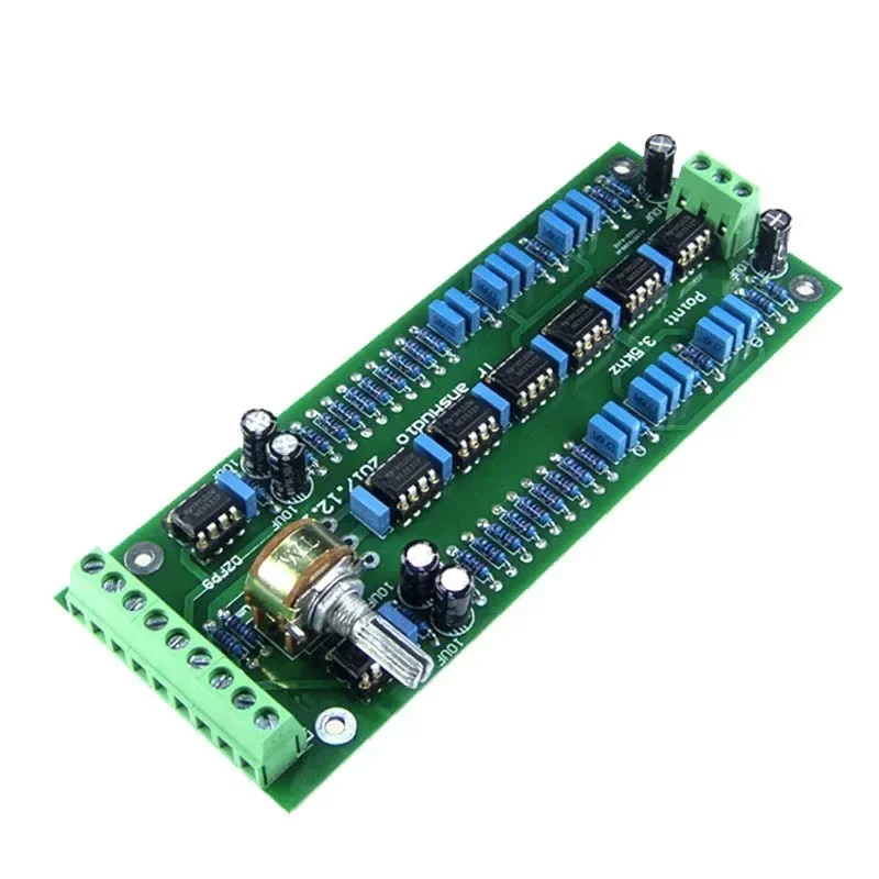 LUSYA Bass Treble 2Way Crossover Audio Board NE5532P Replaceable Frequency Divider Crossover Filters For Audio amplifier system