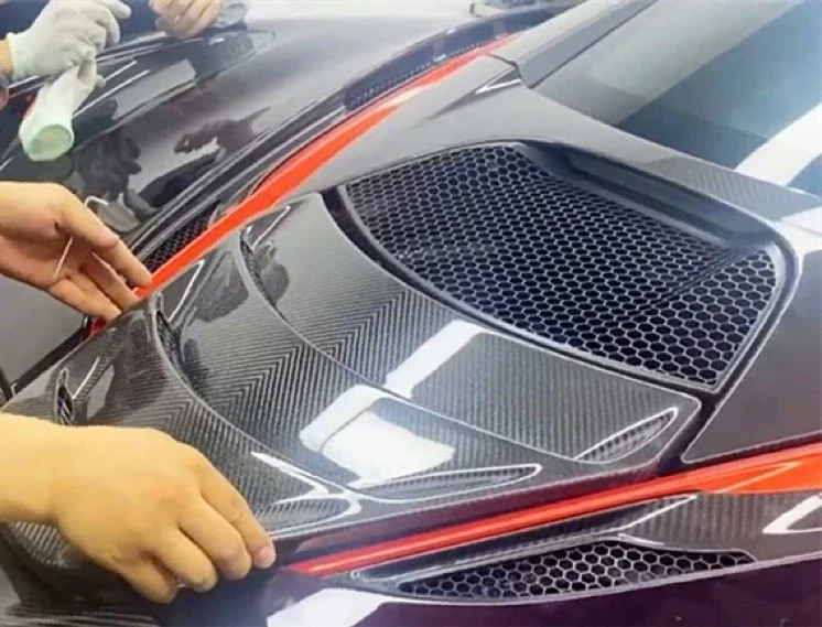 Dry Carbon Rear Hood Fit for McLaren 720S Rear Hood Hard Top or Convertible Cover 3