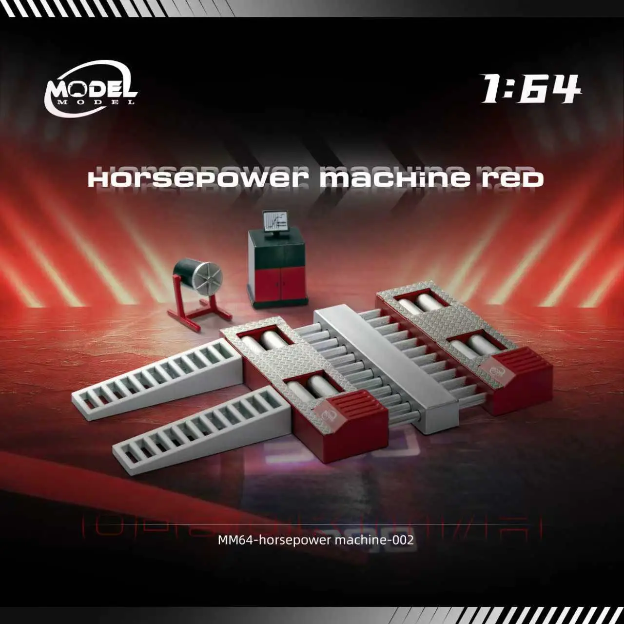 ما قبل البيع * نموذج 1/64 آلة حصان قابل للتعديل قاعدة العجلات نموذج المشهد * شحن أكتوبر