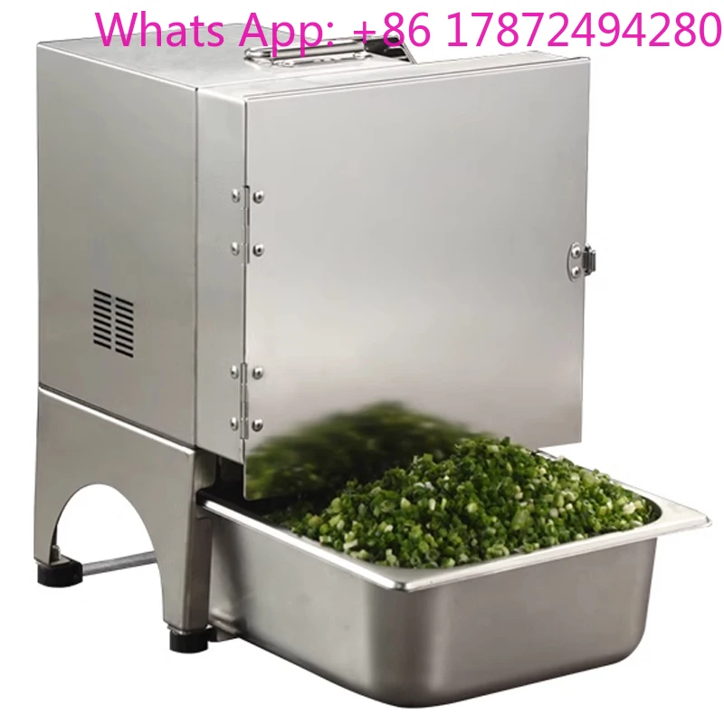 220V Electric Vegetable Cutter Commercial Automatic Green Onion Celery Chopping Minced Machine Carrot Multifunctional Slicer