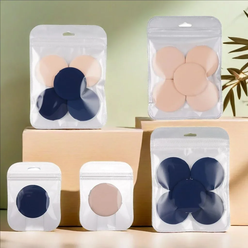 Cushion Puff Lightweight Foundation Round Air MJ Mini Thin Sponge Dry Wet Dual-Use