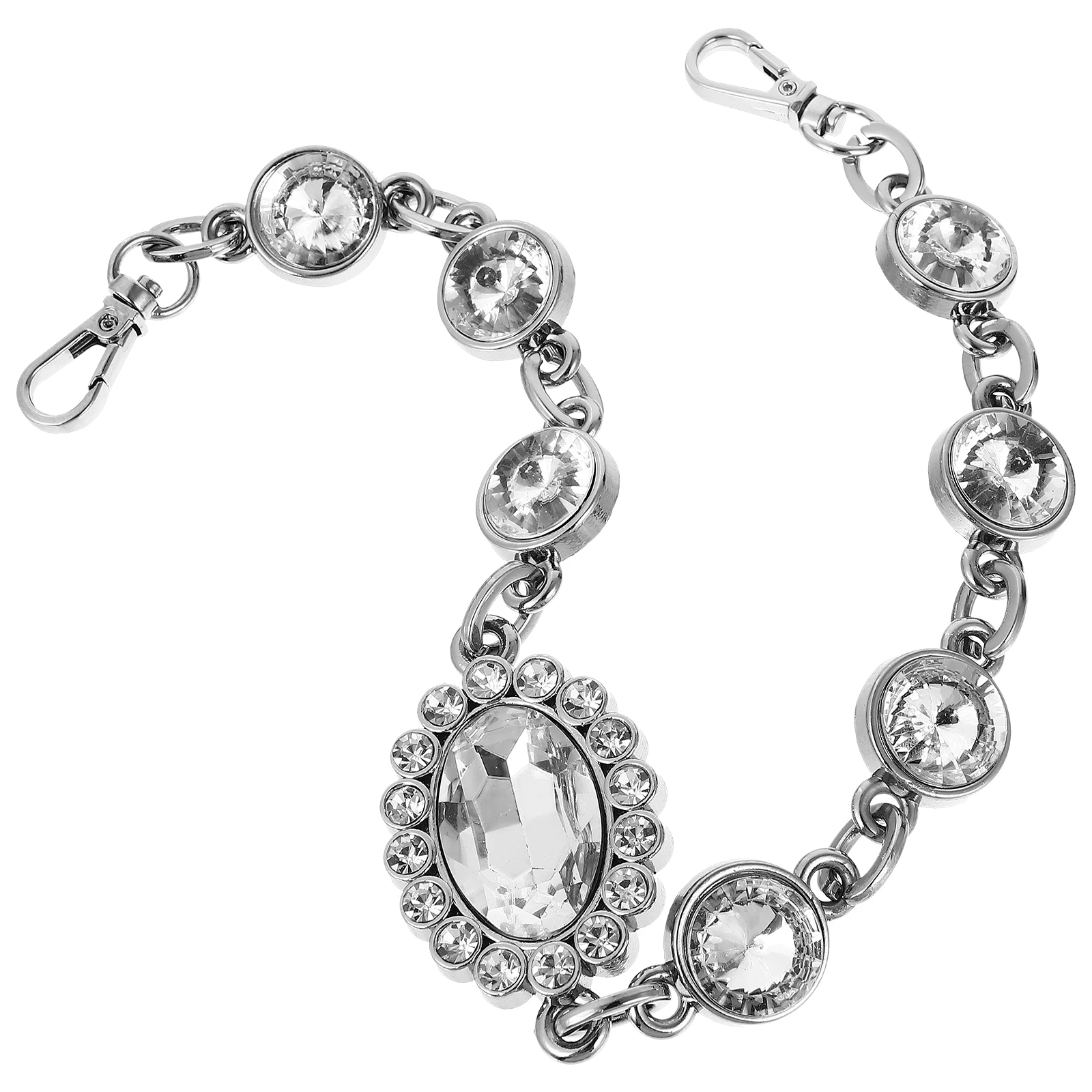 Corrente de Bolsa de Strass Artificial de Alta Qualidade, Resistente, Alça de Substituição DIY para Bolsas de Mão, Corrente de Ombro, Acessórios para Bolsas