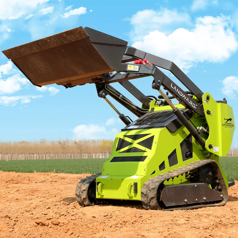 Factory Direct Sales Crawler Skid Steer Loader Small Loading Transport Machines 500KG Mini Wheel Skid Steer Loader Customized