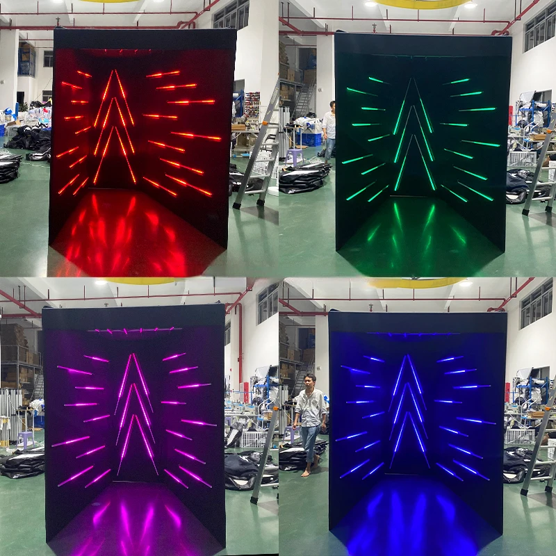 Portable  Photo Booth Enclosure Backdrop with LED lights for party and wedding