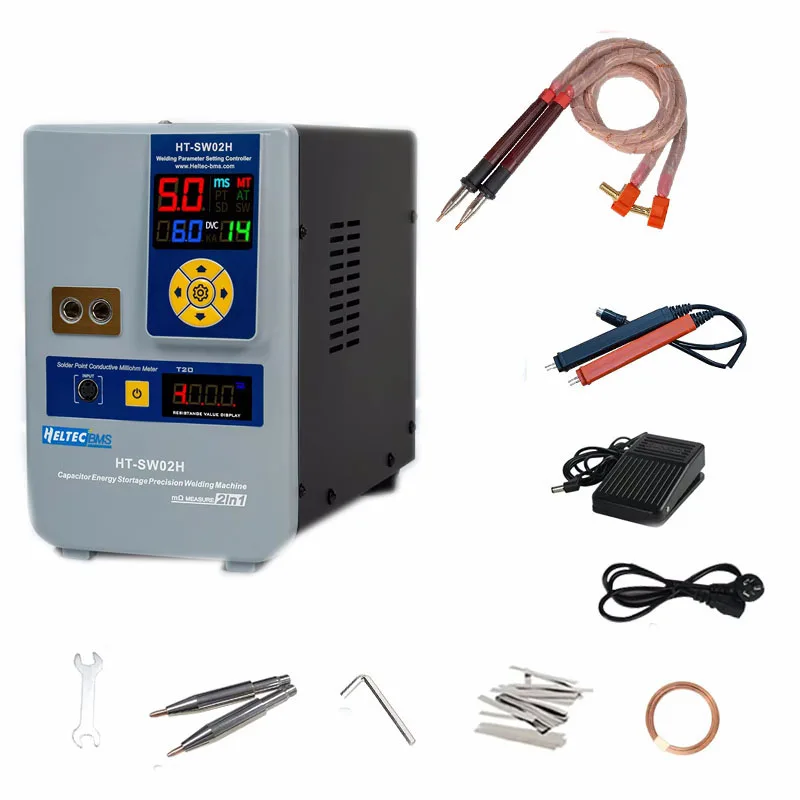 Dual Mode Spot Welding, Portable Mini Ultra Low Loss Spot Welder, 42 KW 7000A Capacitor Energy Storage Pulse Welding Machine