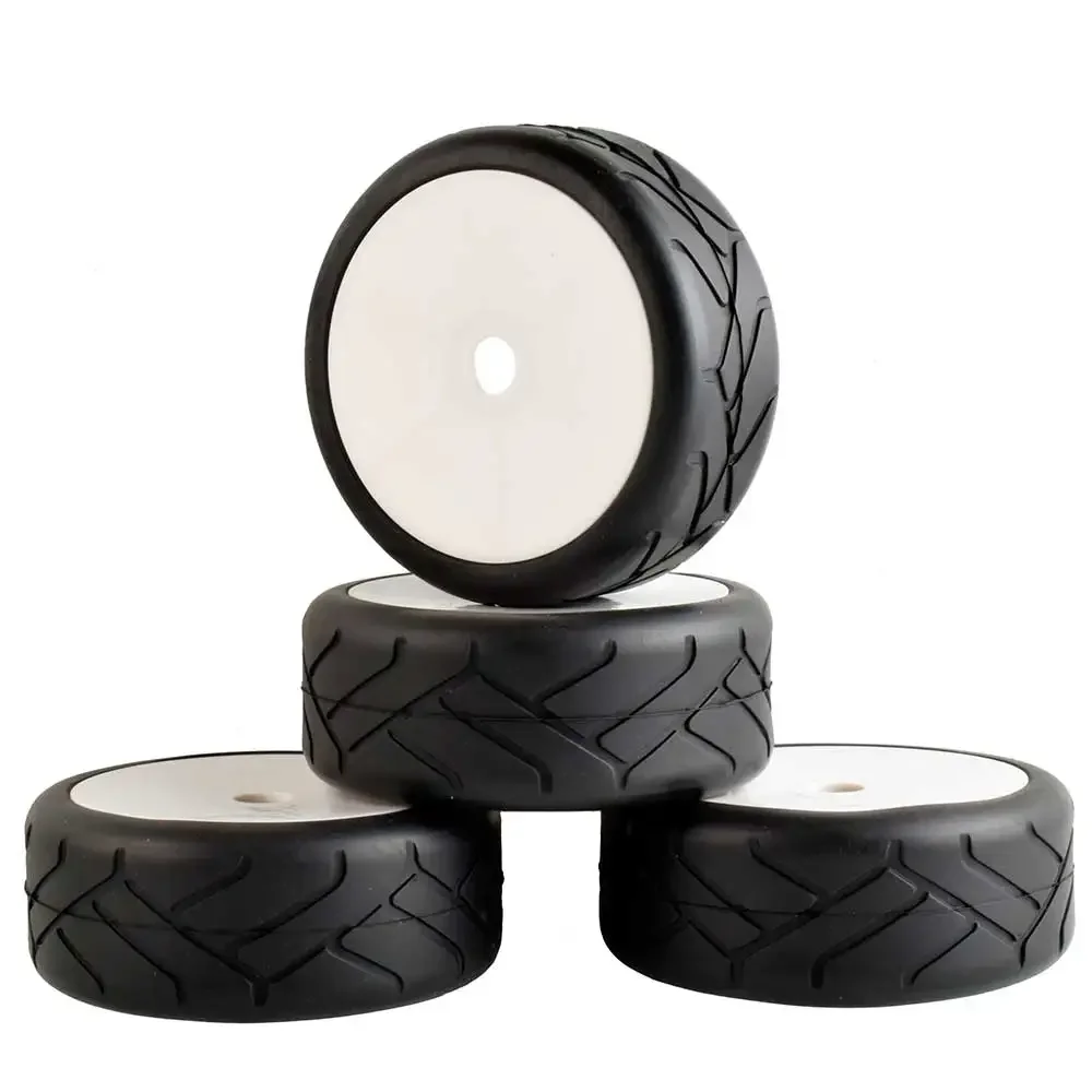 RC 81-T805 Sponge Liner Tyre Tires & Wheel Rim 4pcs Fit HSP 1:8 Off-Road Buggy