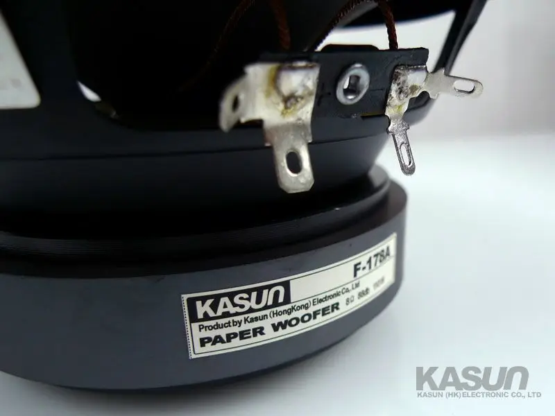 1 Pieces Kasun F-178A/MK-630 6.5\'\' Home Audio DIY Midrange Speaker Driver Unit Black PP Cone 8ohm/110W/120W D167mm/D178mm