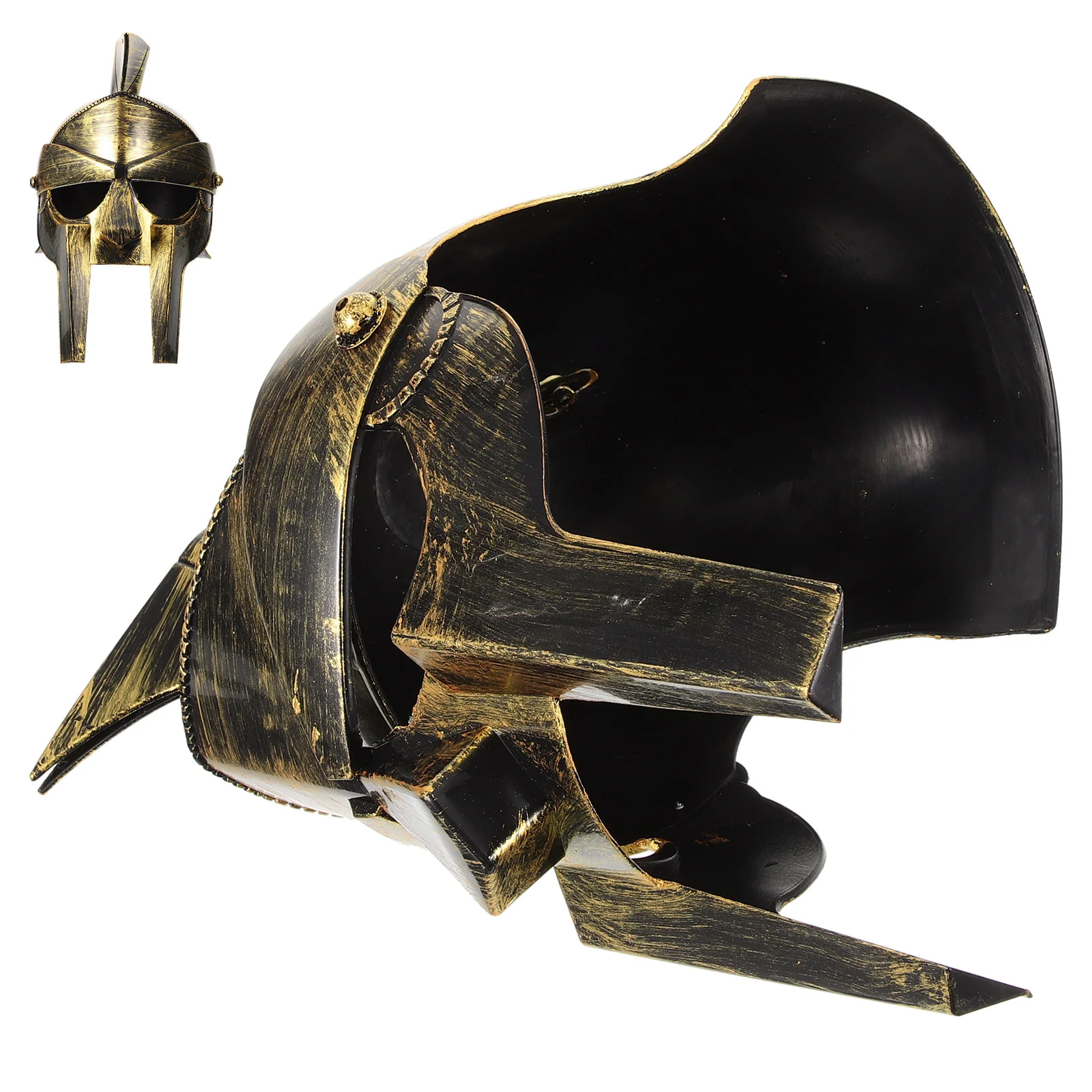 Ancient Roman Soldier Headgear Statue Pirate Cosplay Plastic Novelty Hat Party Prop