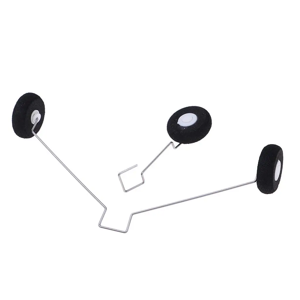 Replacement Landing Gear Set Black Metal Rc Airplane Parts for Wltoys F949 Fixed Wing Aircraft