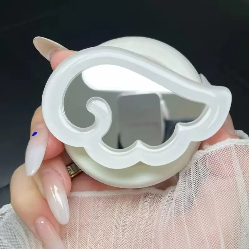 Miroir de maquillage ailes 3D coréen mignon, Support pour Magsafe Griptok, anneau de doigt de téléphone, Support pour iPhone 17 16 15 14 13