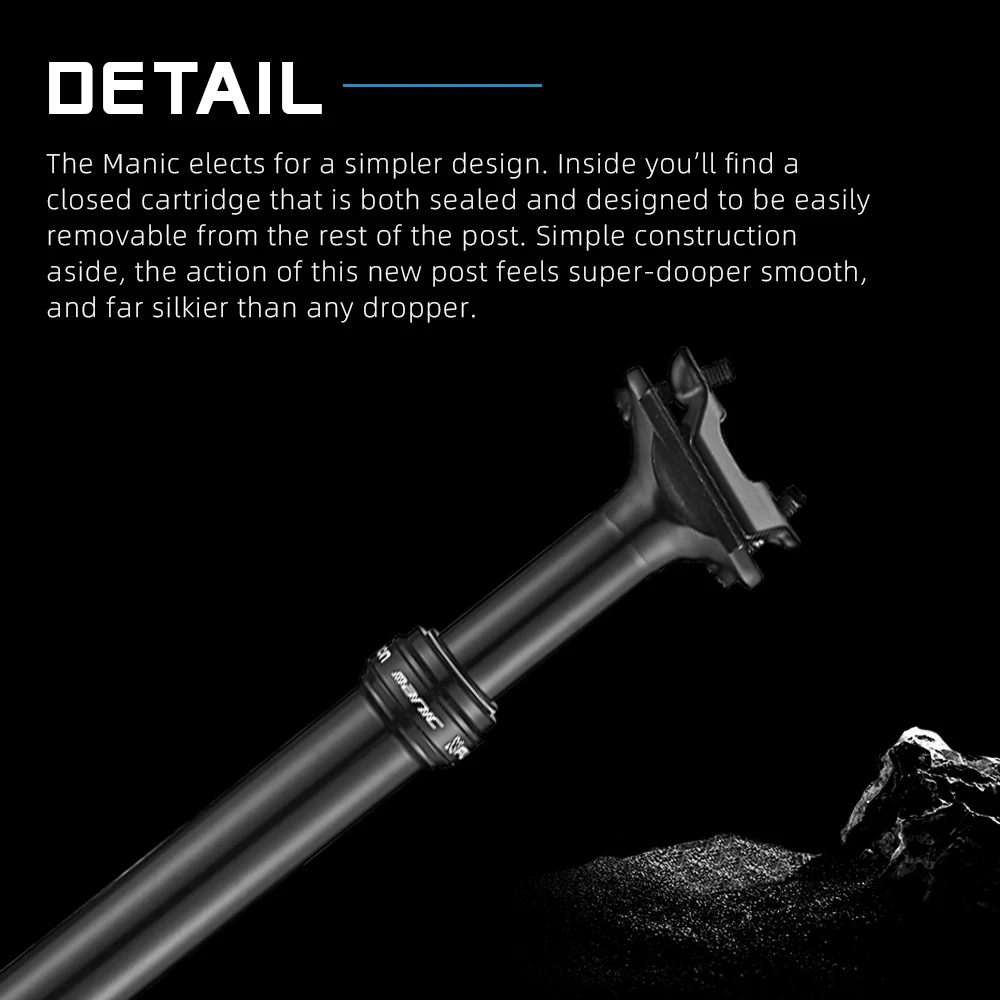 X-FUSION Manic Gravel Dropper Seatpost 27.2 30.8 31.6mm 50 100mm