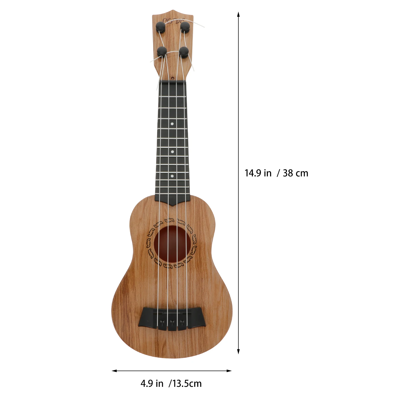 Plastic Baby Music Toy Four String Wooden Baby Music Toy Ukelele Strings 8 Strings Wood 23 Beginners Entertainment Instrument