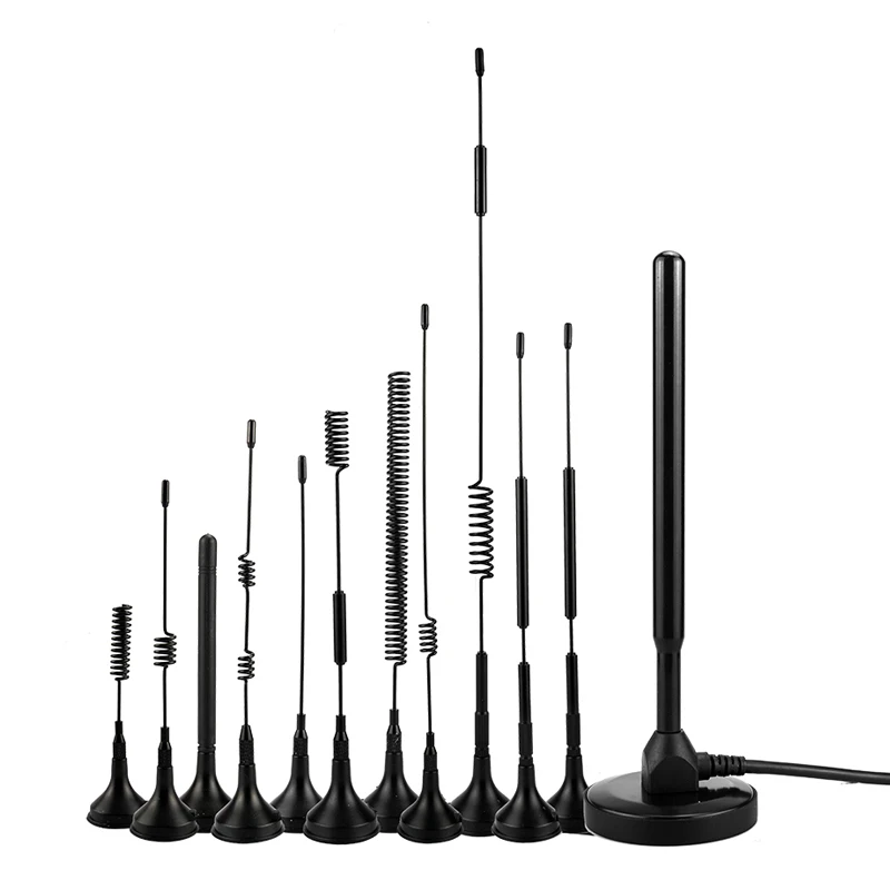 GWS lora 433mhz 315MHZ 470MHZ SMA MALE wireless module omnidirectional LORAWAN sucker antenna 3M RG174smart meter reading system