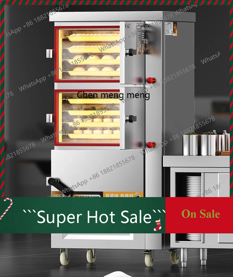 

A55 Commercial Seafood Stew Cabinet Large Hotel Restaurant Canteen Steamer Gas Steamer