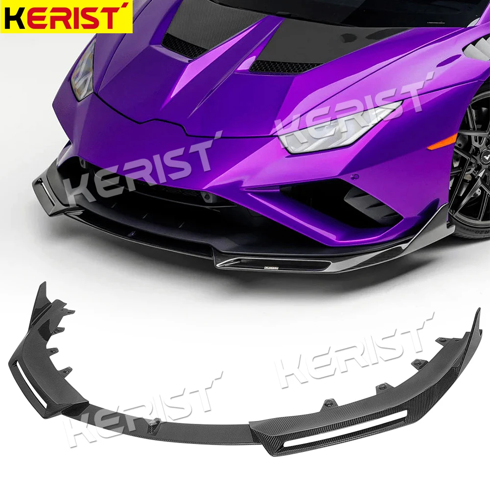Carbon Fiber Front 3pcs Lip for Lamborghini Huracan EVO Rwd Coupe Spyder 2020 UP