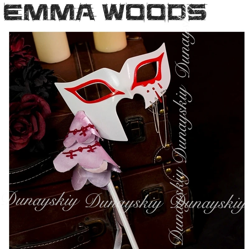 الهوية الخامس لعبة إيما وودز البستاني تأثيري الناجي مع فستان أسود أرجواني في حفلة الهالوين تأثيري حلي مليئة بالبدلة #5