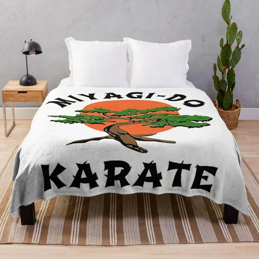 Miyagi do karate Throw Blanket Flannels Decorative Throw Blankets