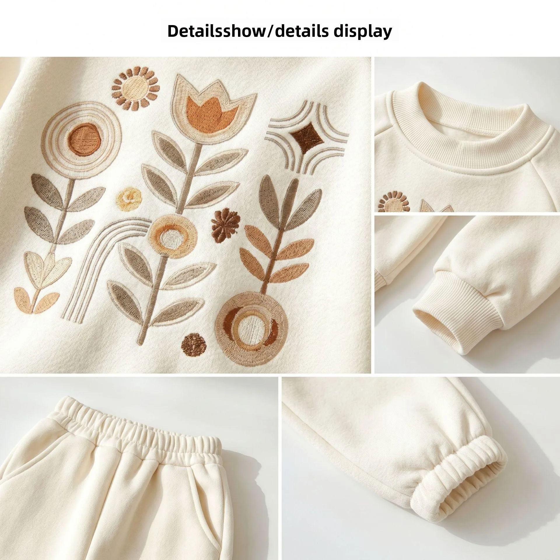 Neue Frühlings- und Herbstmode für Babys und Mädchen, Kinderkleidung, Niedliche Freizeitkleidung, T-Shirt und Hose, 2-teiliges Set, Kleinkind-Sportkostüm, Kinder-Trainingsanzüge – Detail 4