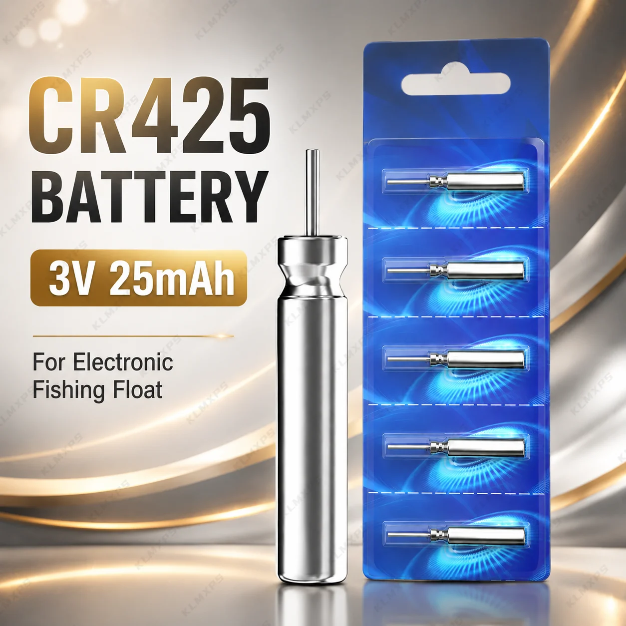 CR425 3V 25mAh Lithium Battery for Electronic Fishing Float Night Fishing Bobber Light Replacement Cell